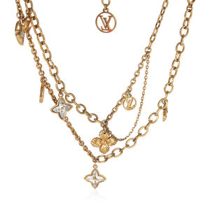 Louis Vuitton Gold-Plated  Blooming Strass Necklace